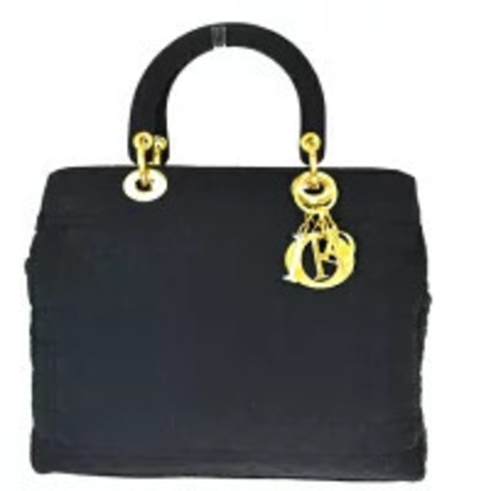Christian Dior Lady Cannage Handbag Black